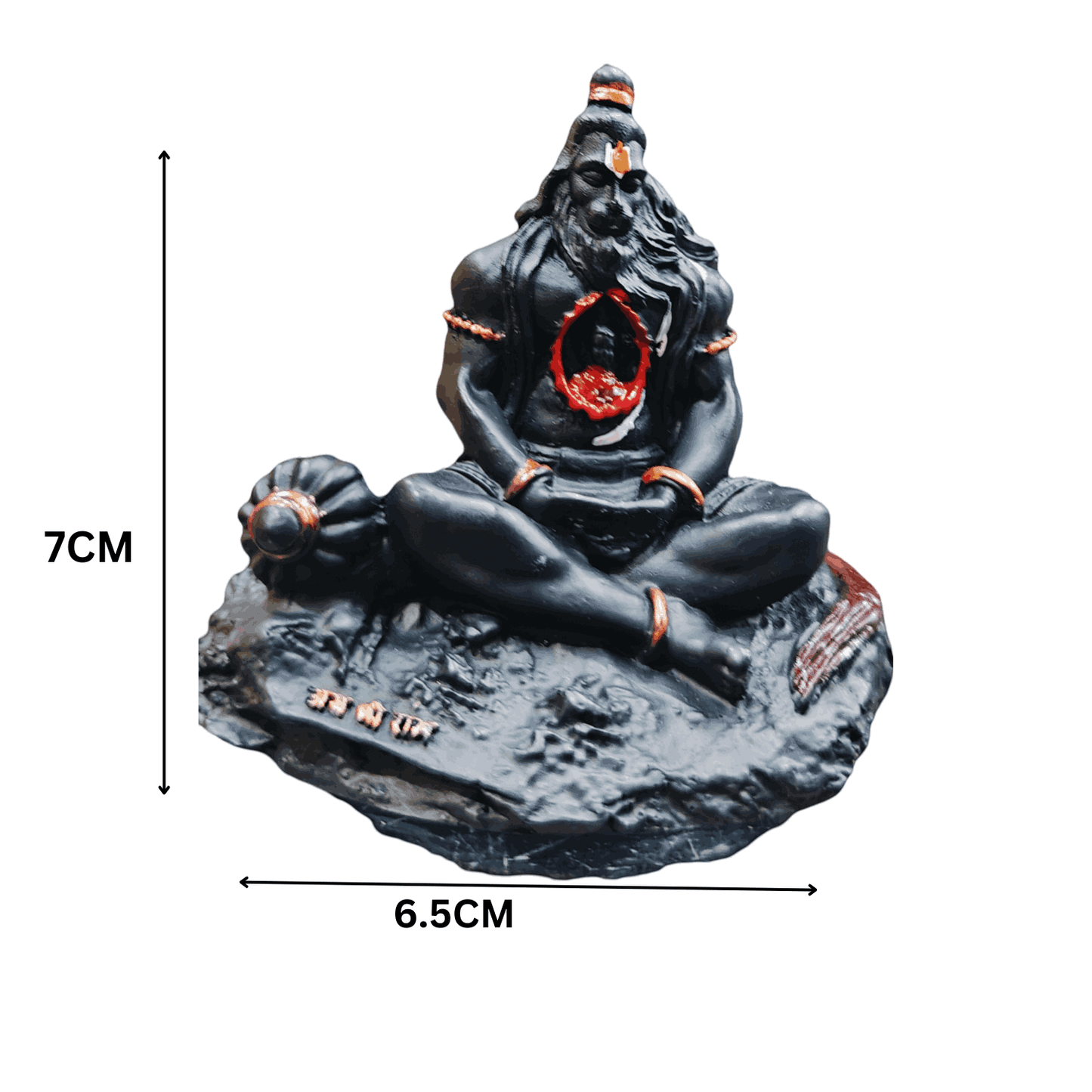 Utkarsh Meditating Hanuman Ji Murti for Car Dashboard, Meditation Bajrangbali Statue Decorative Showpiece