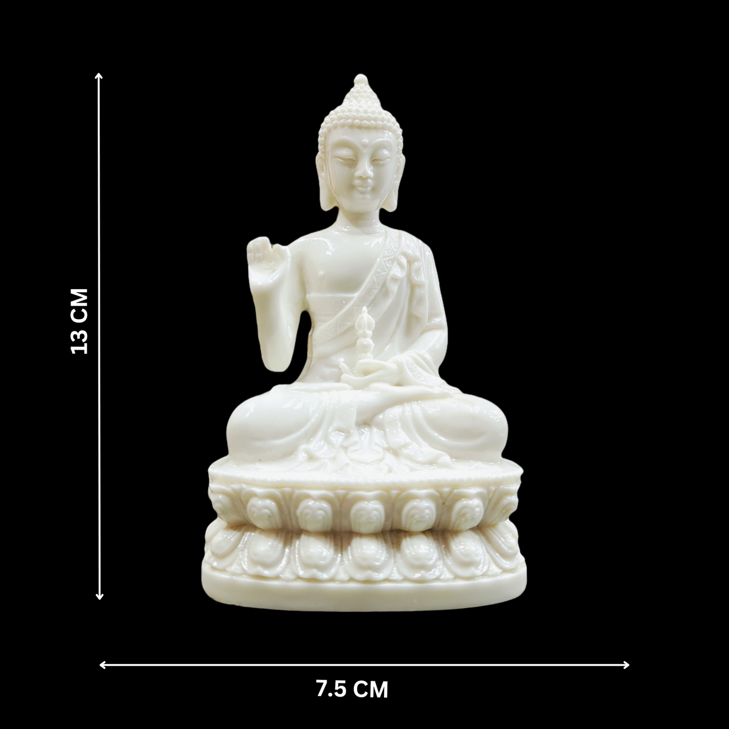 Polymarble Meditating Buddha