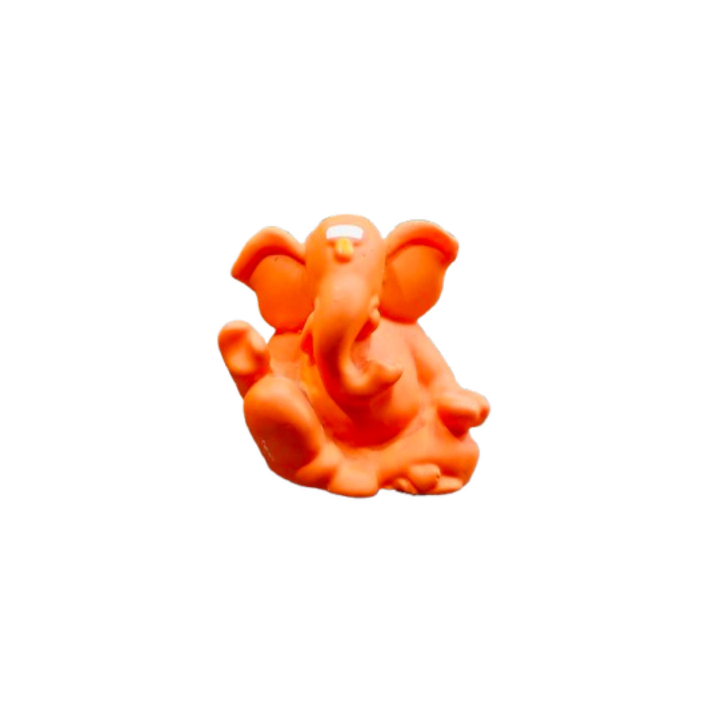 Generic lord Ganpati Idol For Car and Table Decor (orange)