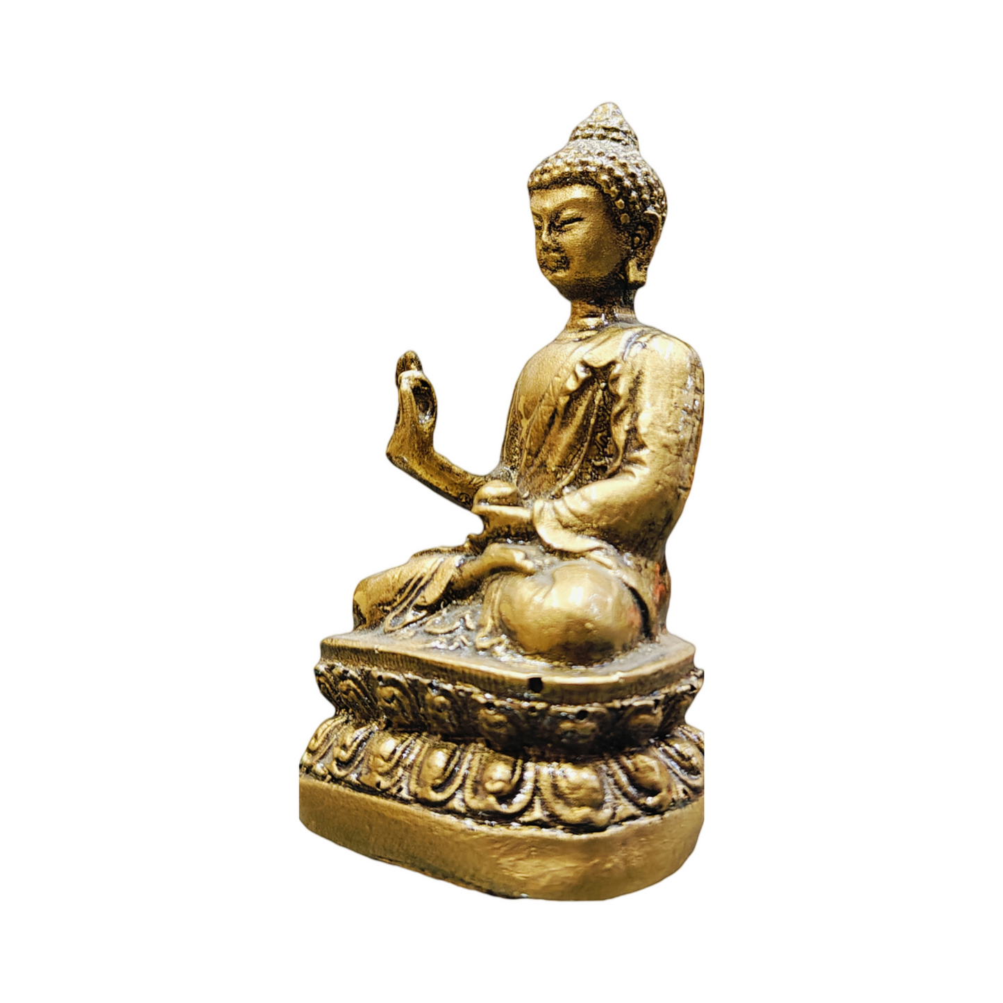 Meditating Sliver buddha Marble Large Buddha