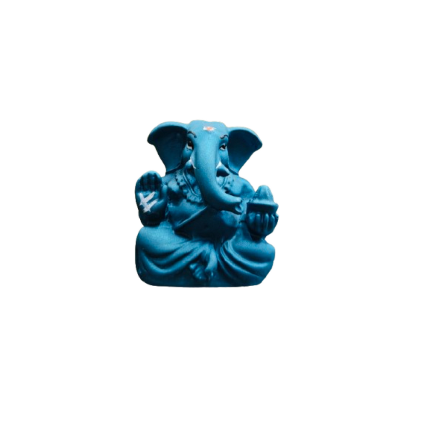 Om Ganesh Murti For Car Dashborad Ganesha and home decor (Sky Blue)