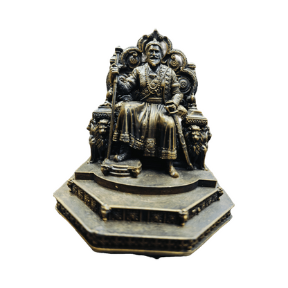 Chhatrapati Shivaji Maharaj Murti On Sinhasan with Talwar