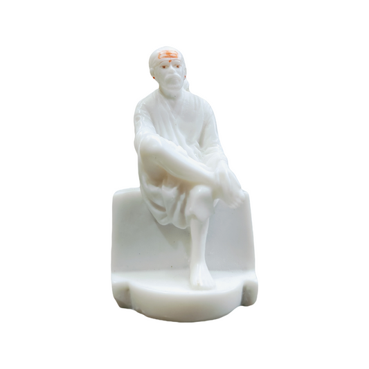 Shirdi Sai Baba Murti in White