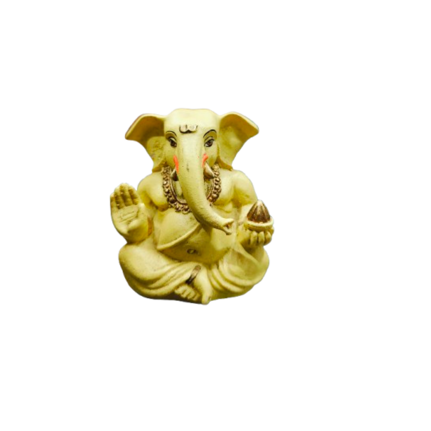 Golden lord Ganpati Idol For Car and Table Decor