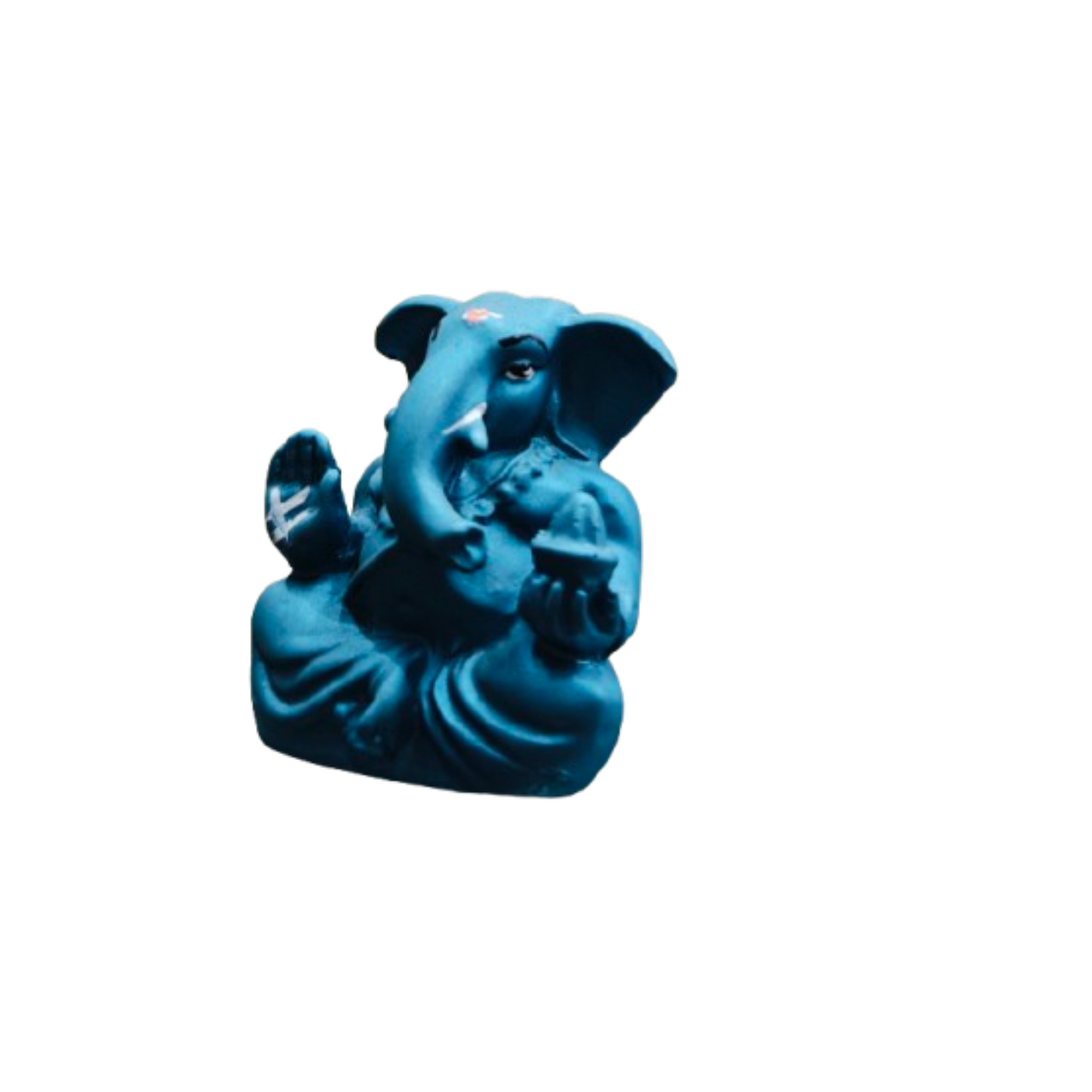 Om Ganesh Murti For Car Dashborad Ganesha and home decor (Sky Blue)