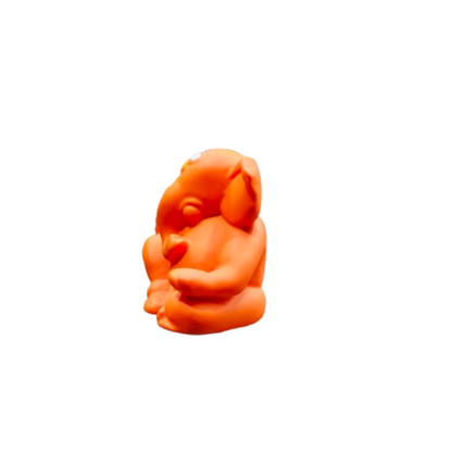 Generic lord Ganpati Idol For Car and Table Decor (orange)