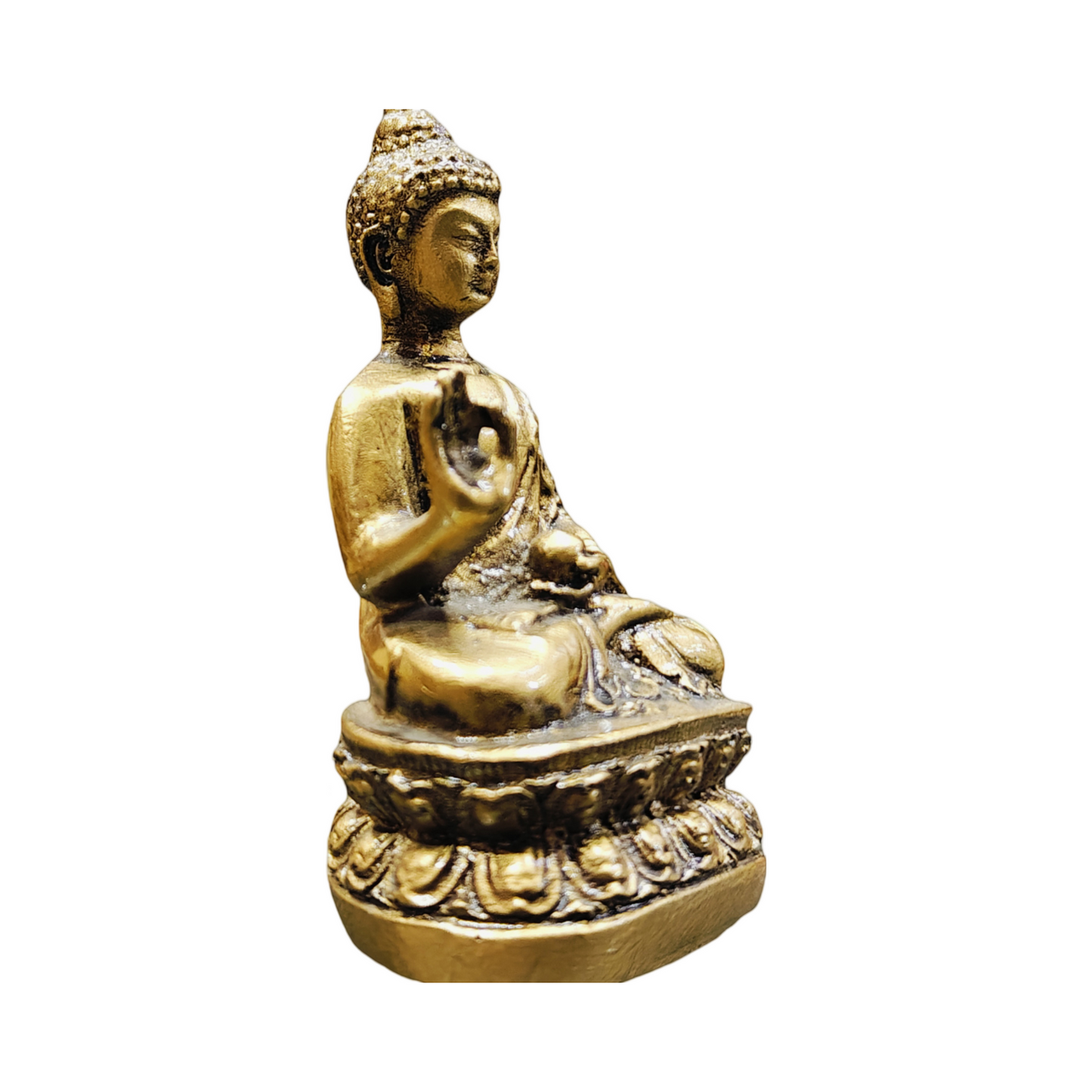 Meditating Sliver buddha Marble Large Buddha