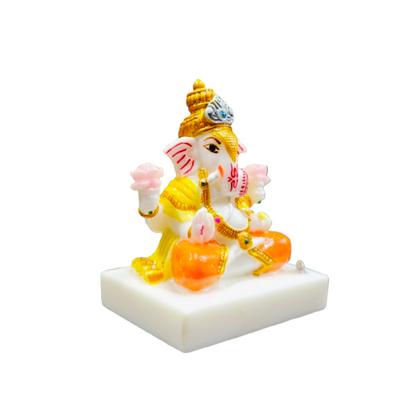 Lord dagdushet maharaj Ganpati Idol For Car and Table Decor