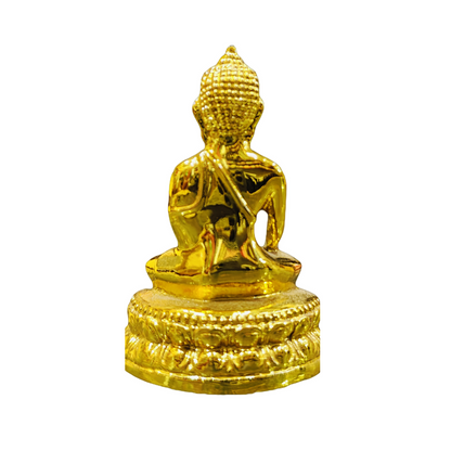 MURTI Golden Gautam Buddh bhagwan Murti For Home decoration Decorative Showpiece