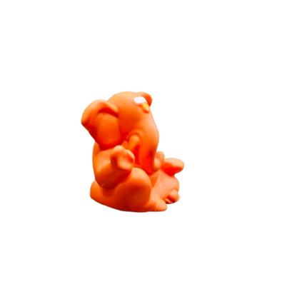 Generic lord Ganpati Idol For Car and Table Decor (orange)