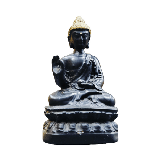 Meditating Black buddha Statue Marble Large Buddha Statue 24 inch buddha statue buddha idol for home Perfect Spiritual Gifts for Yoga Studio