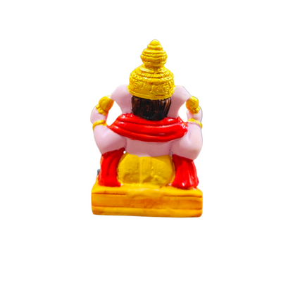 Shrimant Dagdusheth Halwai Ganpati Idol For Car and Table 01 (Black)