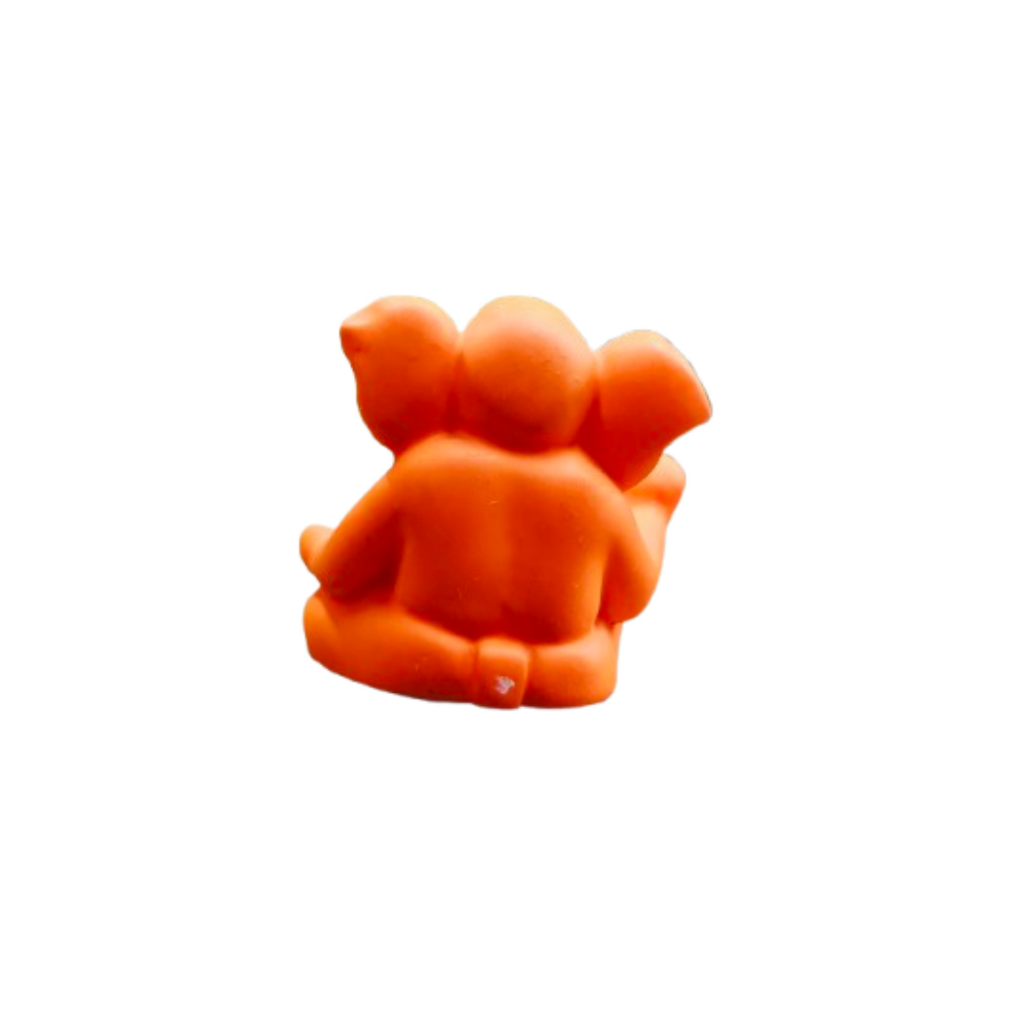 Ganpati bappa Murti Idol For Car and Table Decor (Orange)