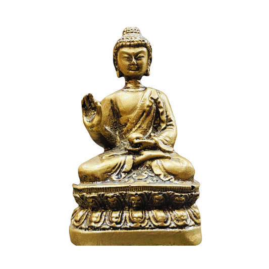 Meditating Sliver buddha Marble Large Buddha