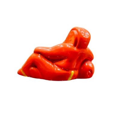 Little Red Ganpati bappa Murti Idol For Car and Table Decoration