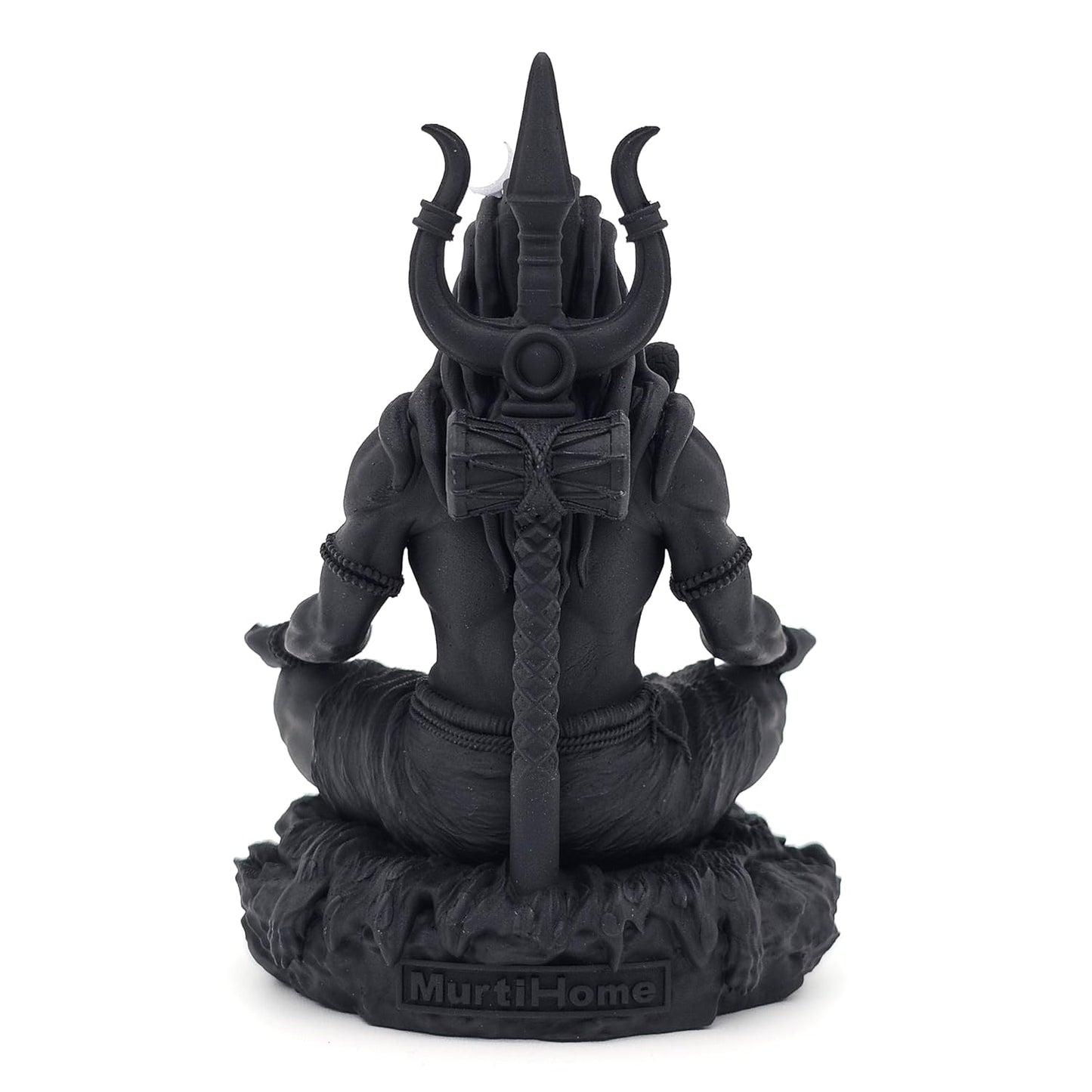 Meditating Mahayogi Shiva Murti in Black