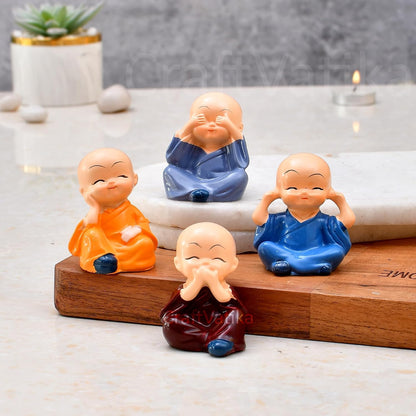 Buddha Monk Set of 4